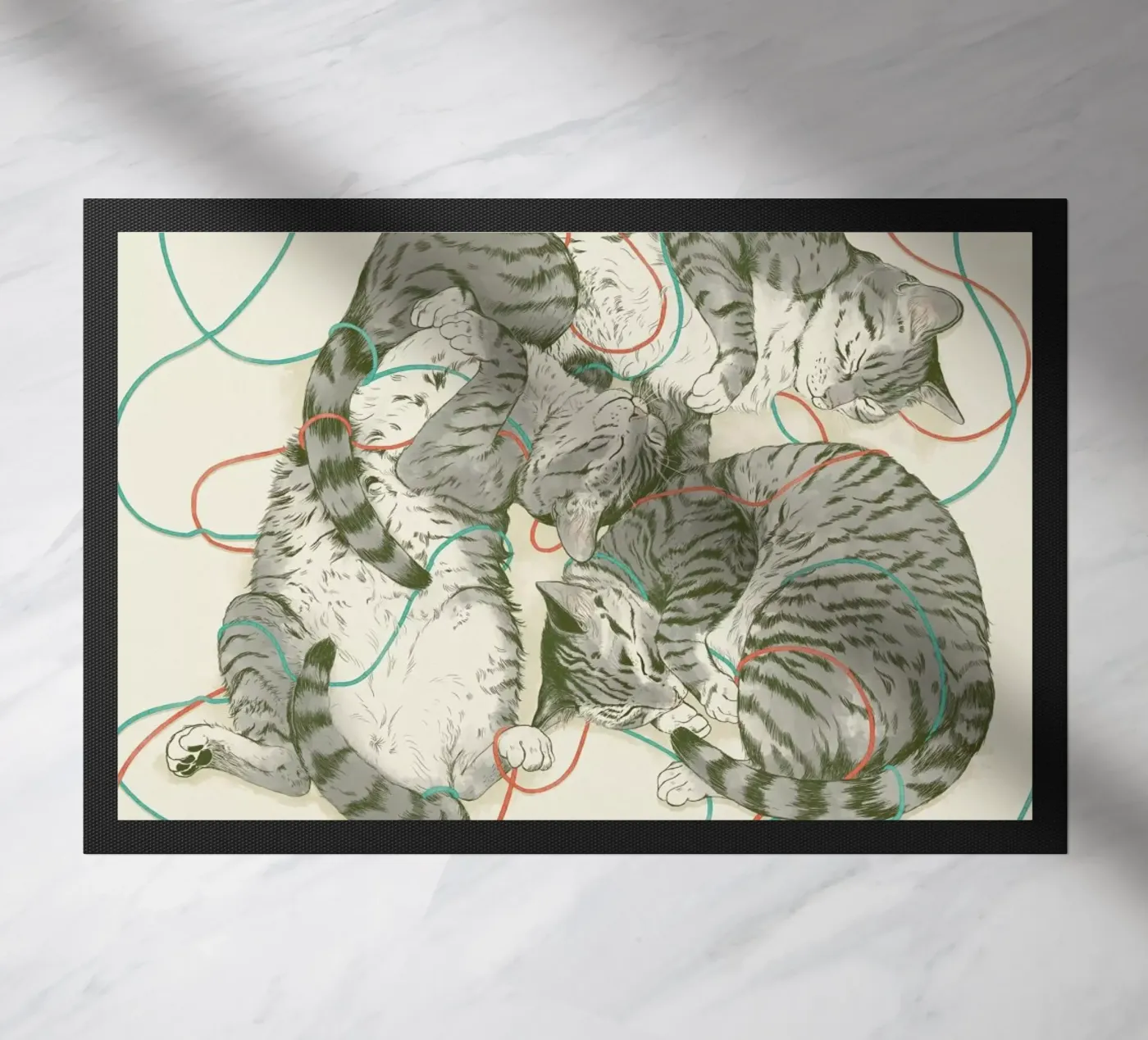 Sleeping Cats zerbino da Laura Graves