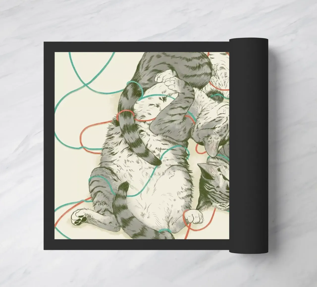 Sleeping Cats zerbino da Laura Graves