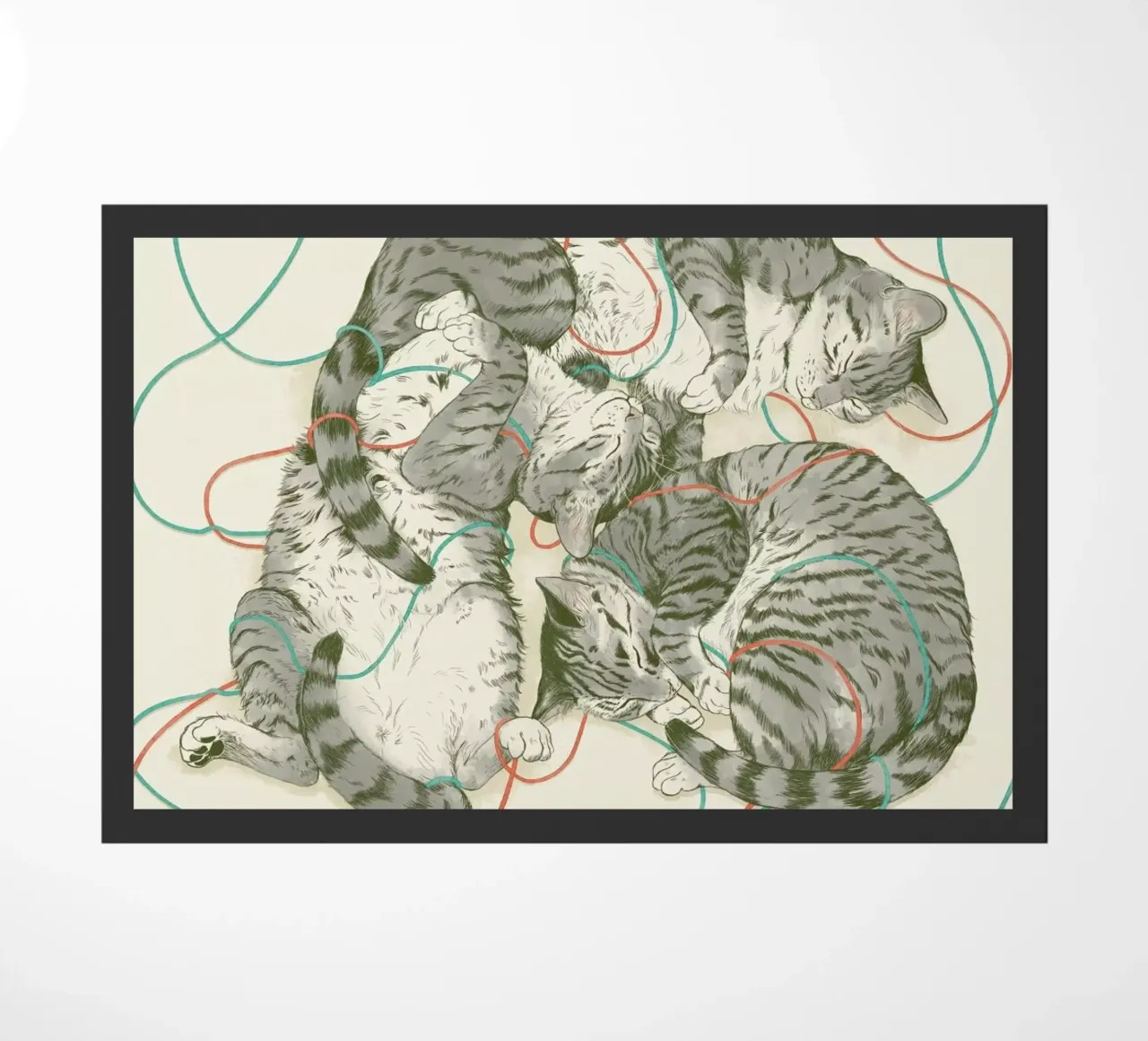 Sleeping Cats zerbino da Laura Graves