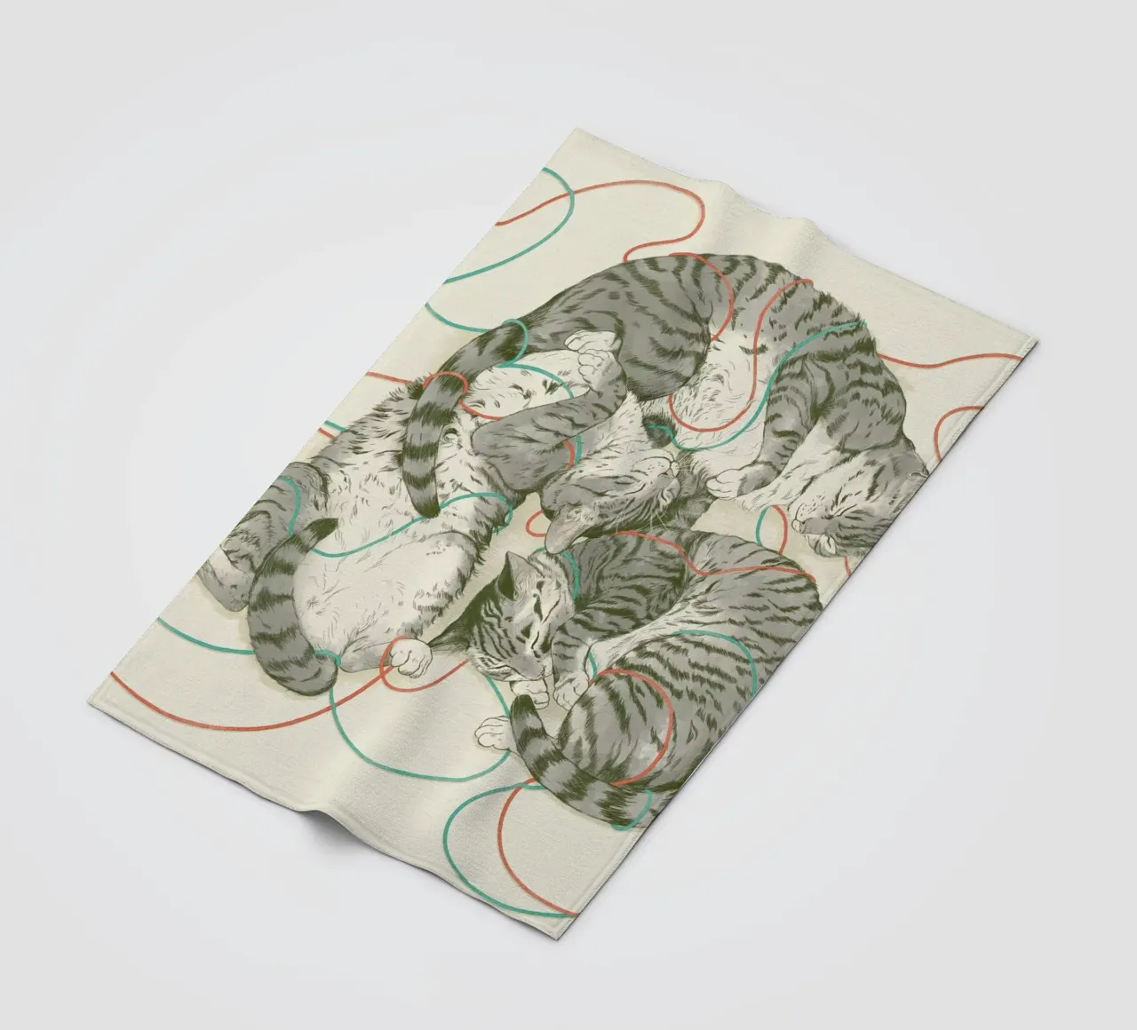 Sleeping Cats coperta in pile da Laura Graves