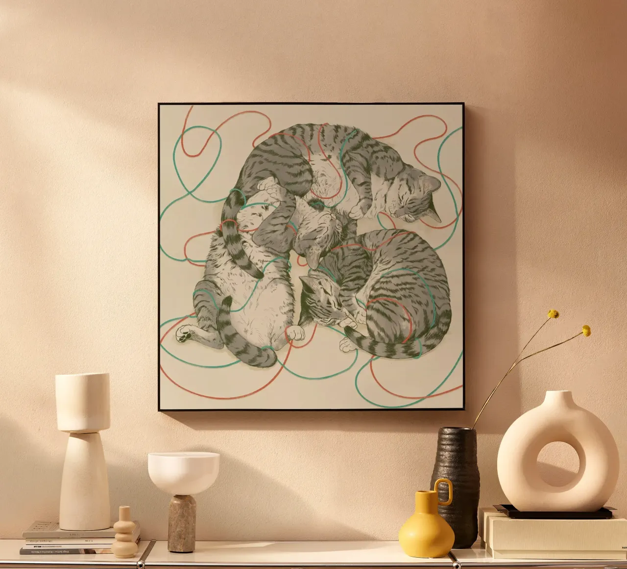 Sleeping Cats plexiglass da Laura Graves