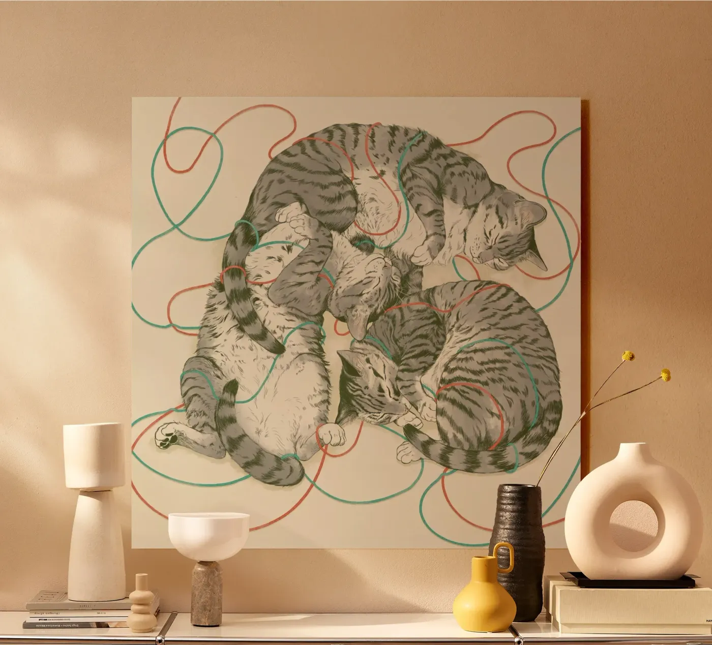 Sleeping Cats plexiglass da Laura Graves