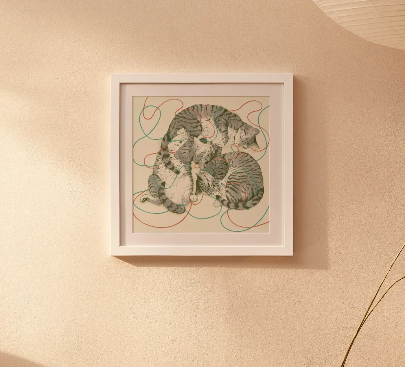 Sleeping Cats poster by Laura Graves