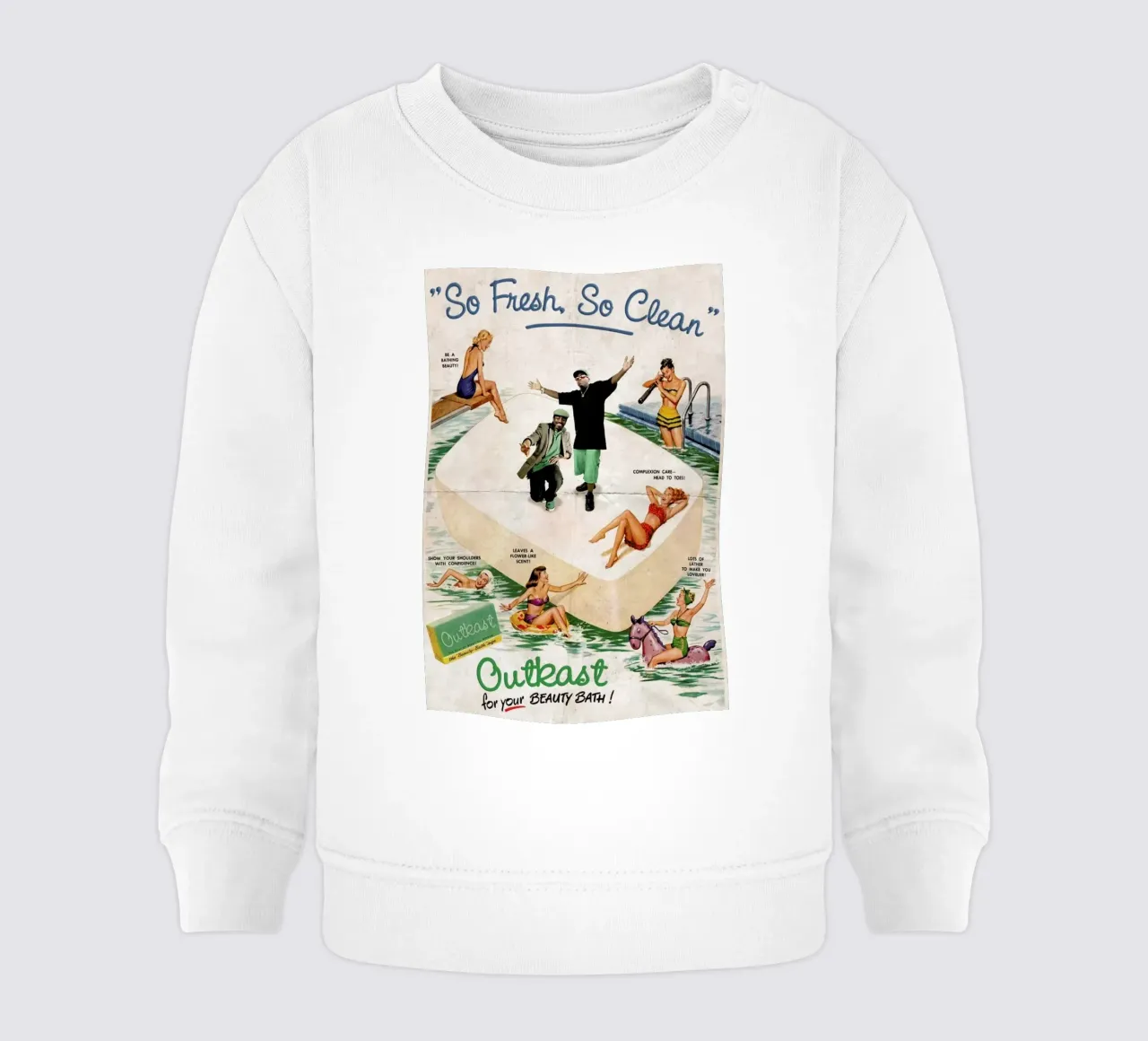So Fresh, So Clean! felpa neonato da Ads Libitum