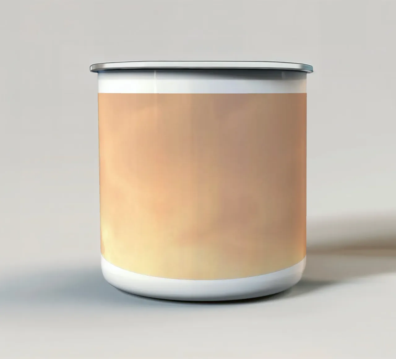 Bellissime nuvole astratte con morbide sfumature dorate tazza in smalto da DesignDoodle