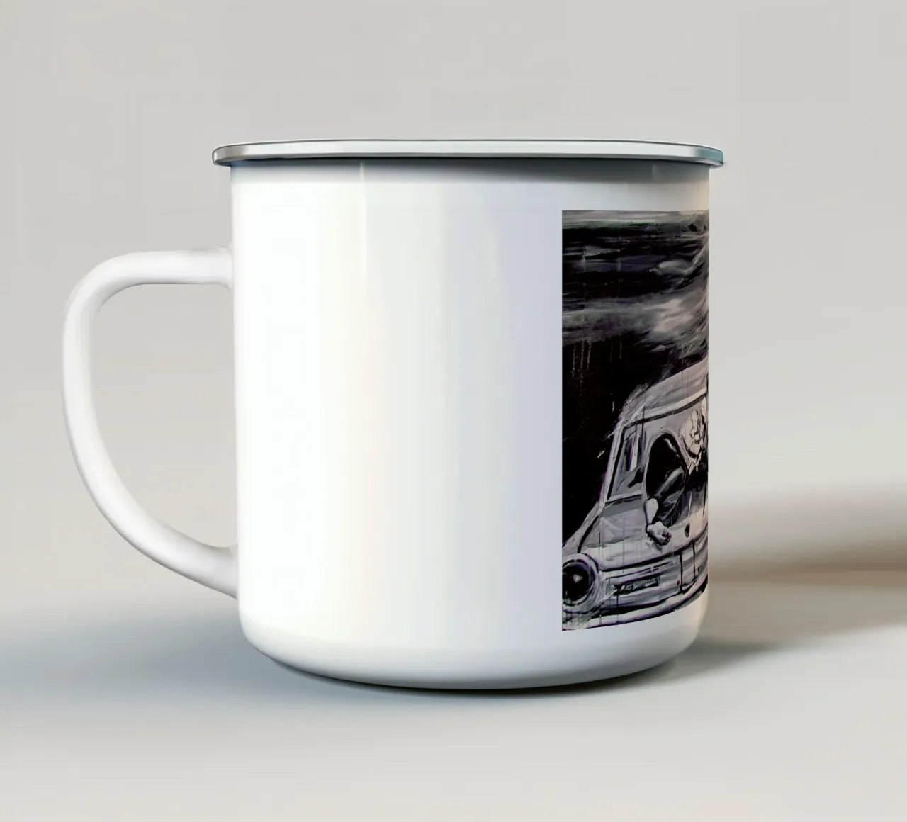 Essere liberi tazza in smalto da Happy 😃 Art 🎨 by Christine Schnoell