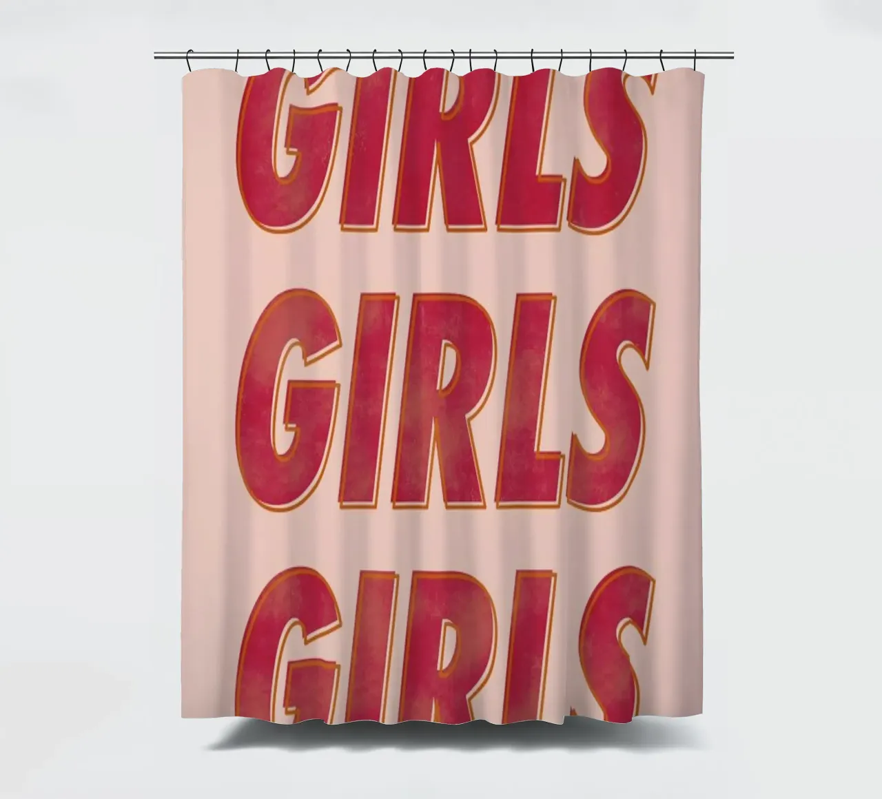 Girls Red shower curtain by Galaxy Eyes