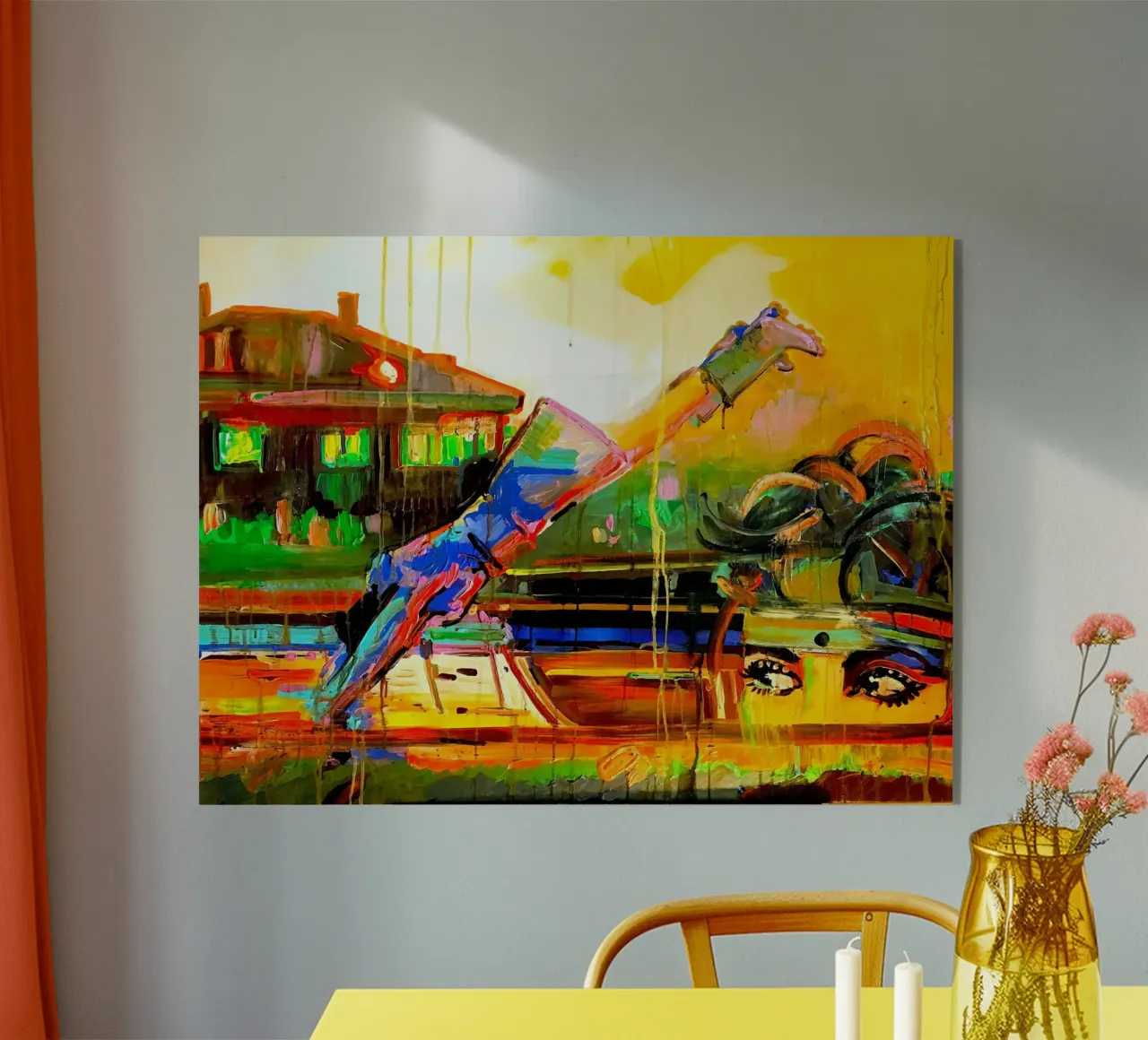 Pop Art Wow! plexiglass da Happy 😃 Art 🎨 by Christine Schnoell