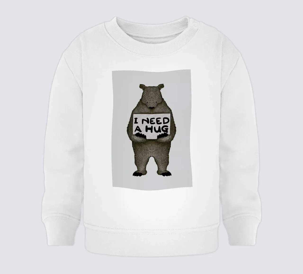 I Need a Hug felpa neonato da Tobe Fonseca