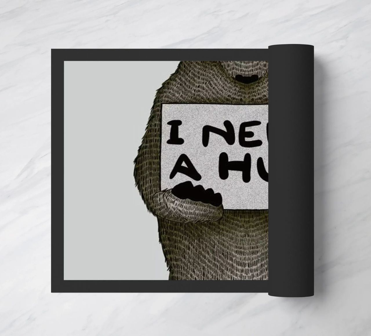 I Need a Hug doormat by Tobe Fonseca