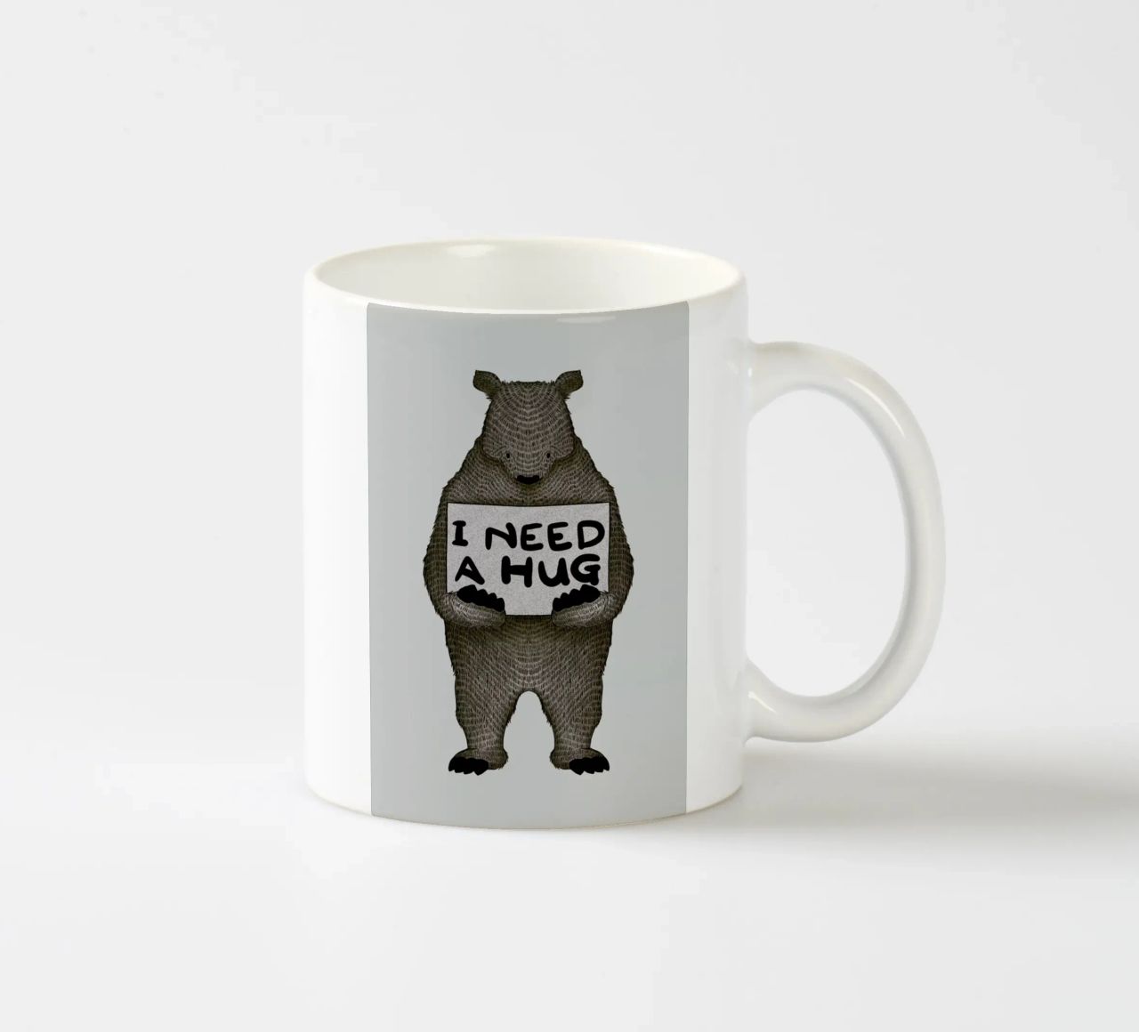 I Need a Hug tazza in ceramica da Tobe Fonseca