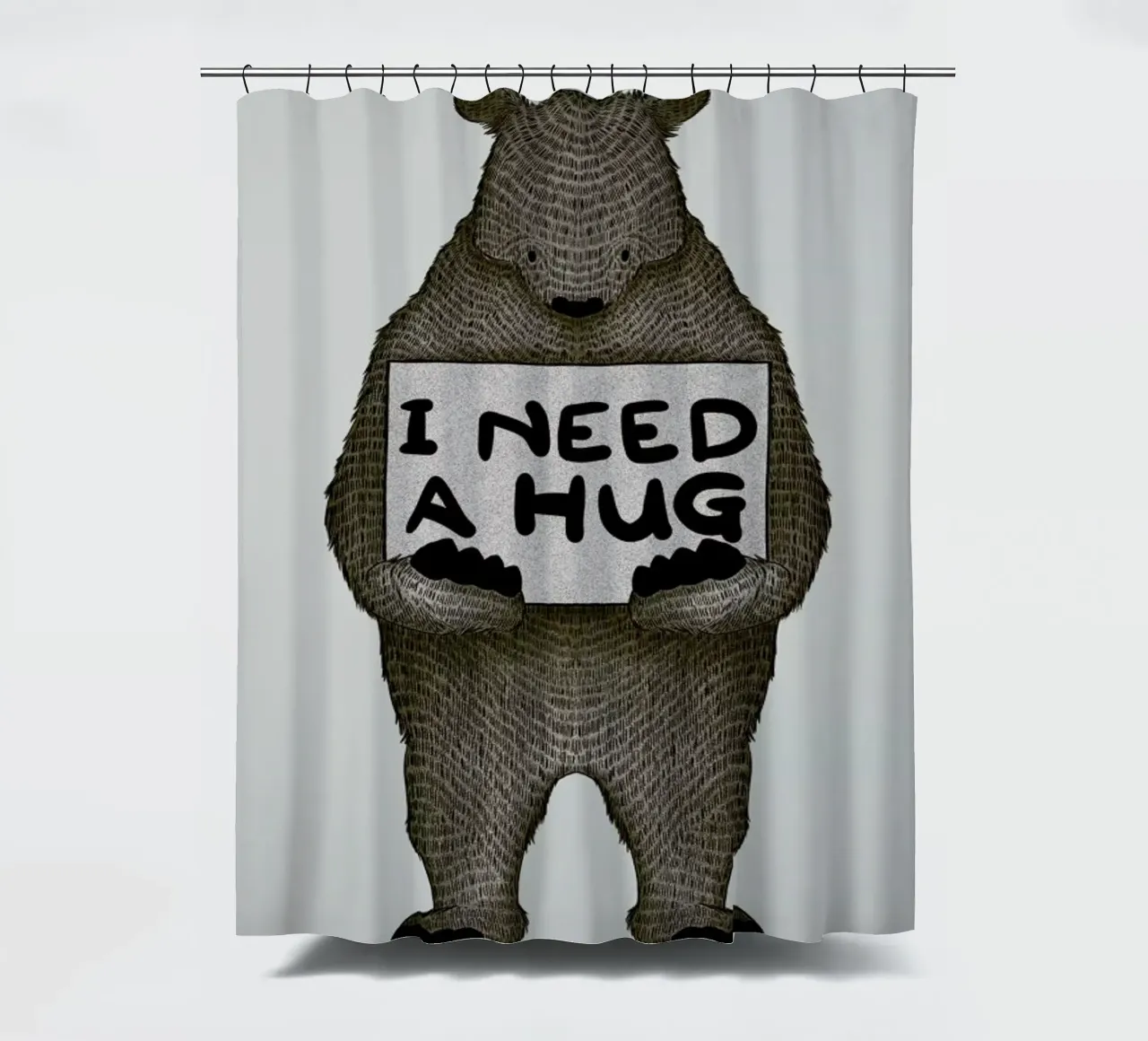 I Need a Hug tenda da doccia da Tobe Fonseca
