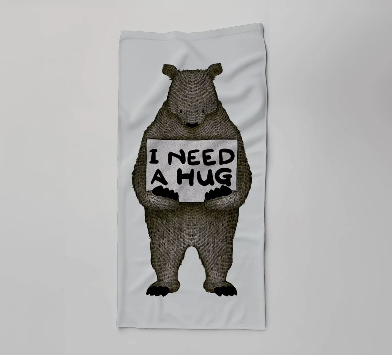 I Need a Hug asciugamano da bagno da Tobe Fonseca