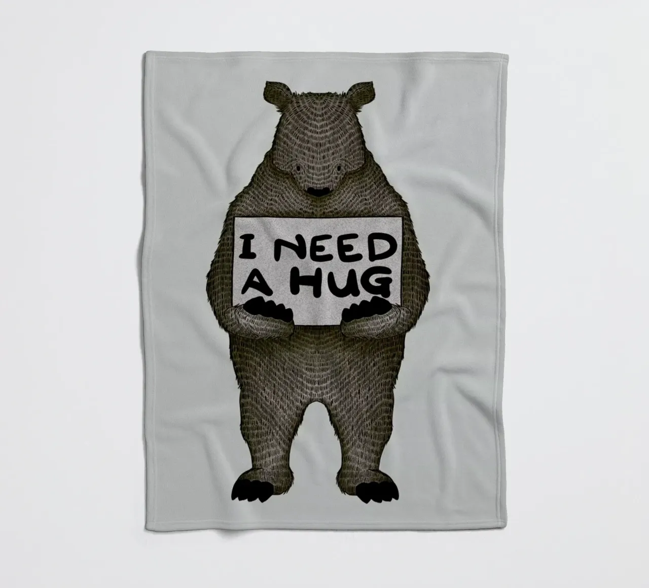 I Need a Hug coperta in pile da Tobe Fonseca