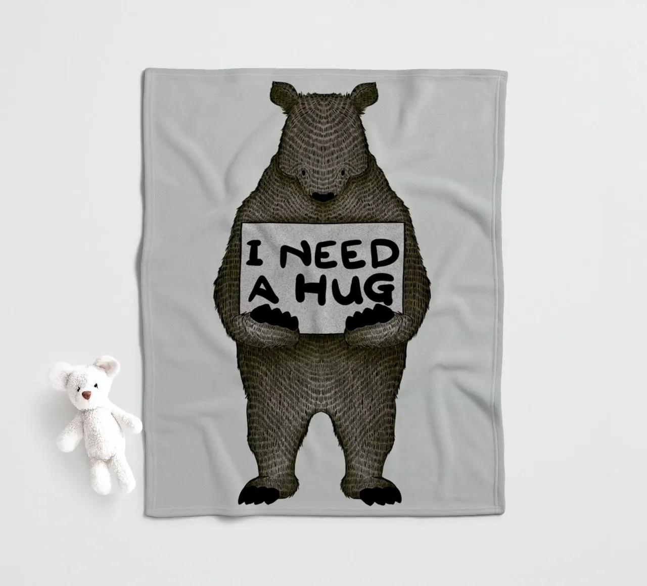 I Need a Hug coperta in pile da Tobe Fonseca