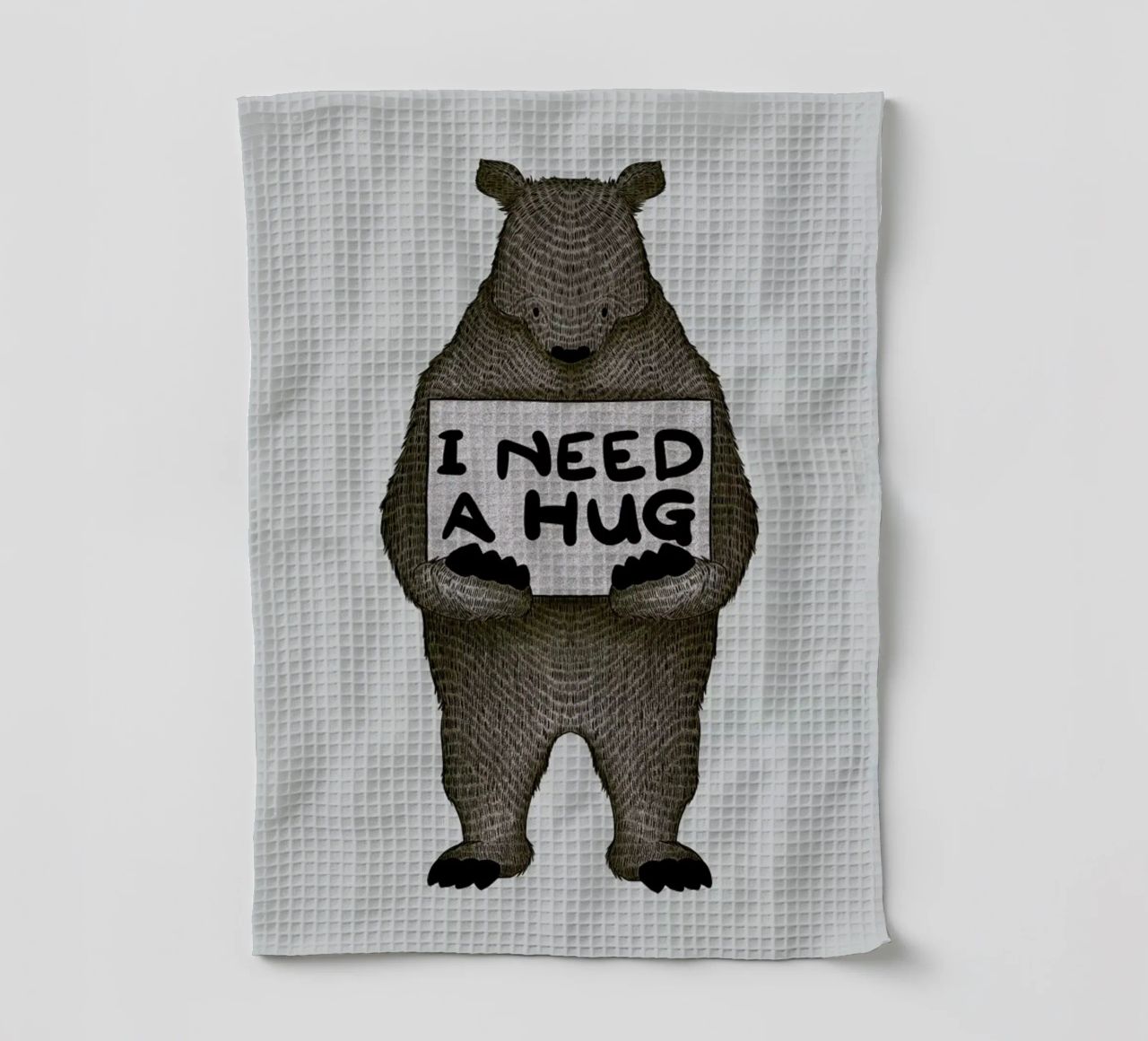 I Need a Hug canovaccio da cucina da Tobe Fonseca