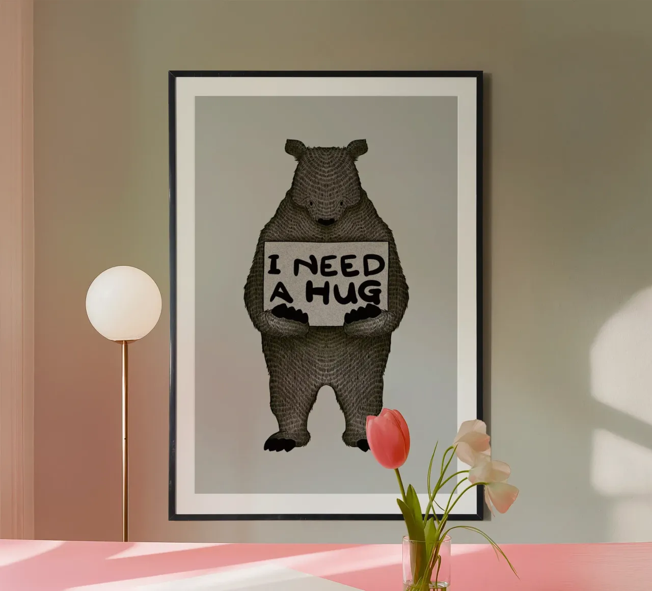 I Need a Hug poster da Tobe Fonseca