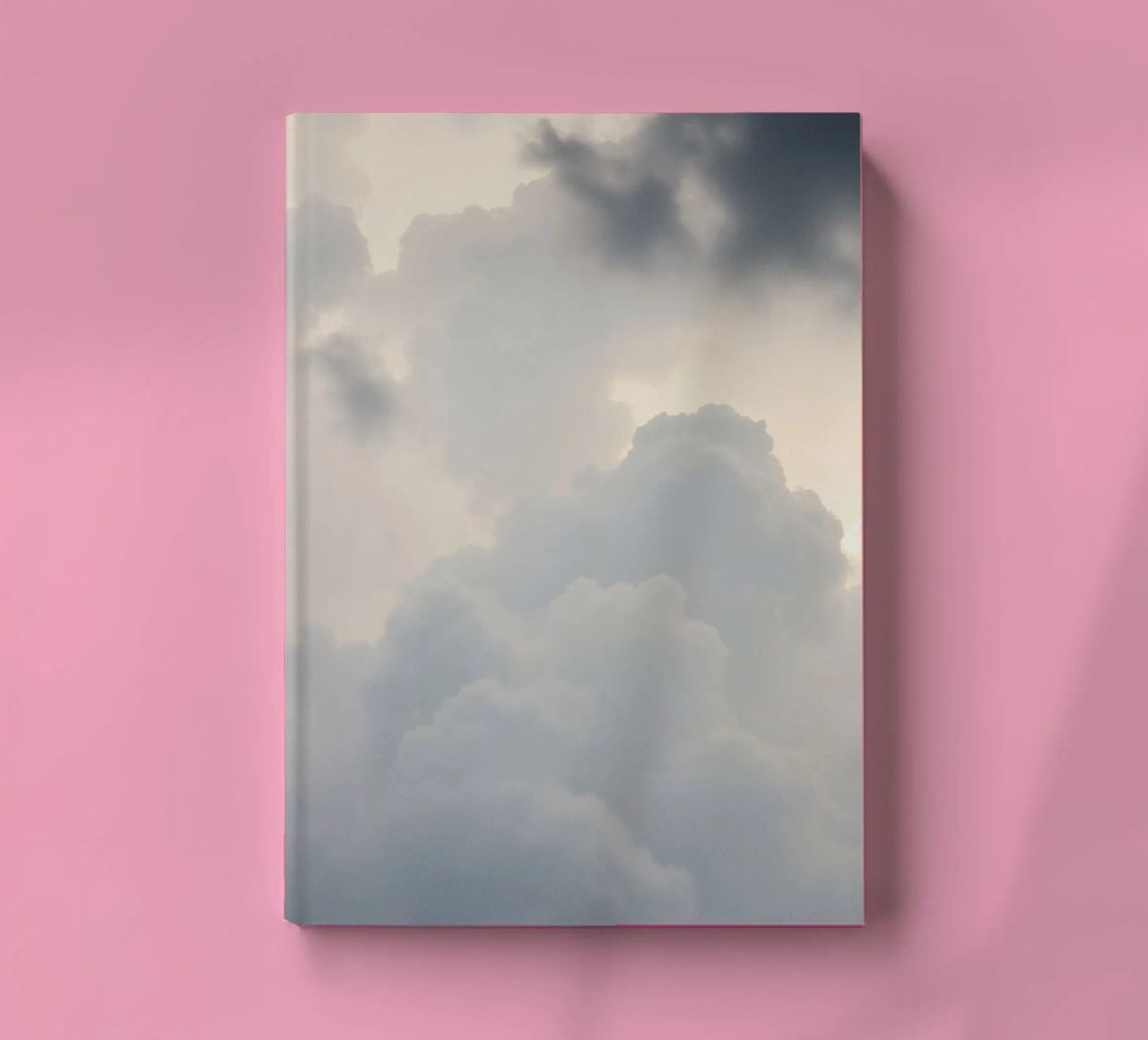 Sky filled with soft clouds and light hues a calm and sooth notebook by DesignDoodle