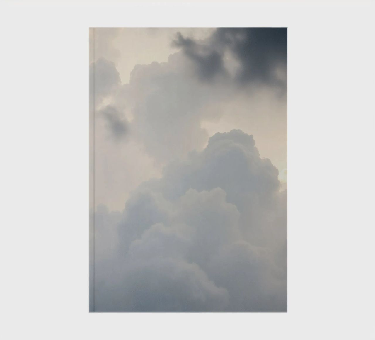 Sky filled with soft clouds and light hues a calm and sooth notebook by DesignDoodle