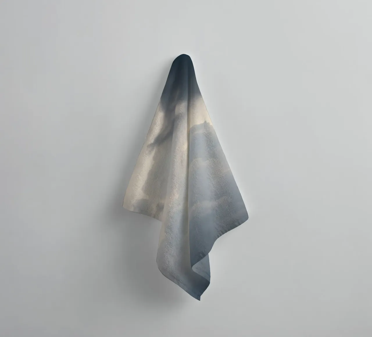 Sky filled with soft clouds and light hues a calm and sooth towel by DesignDoodle