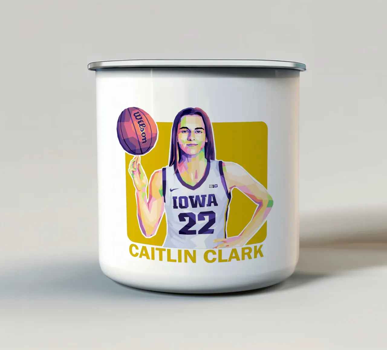 caitlin clark tazza in smalto da WPAP MALANG