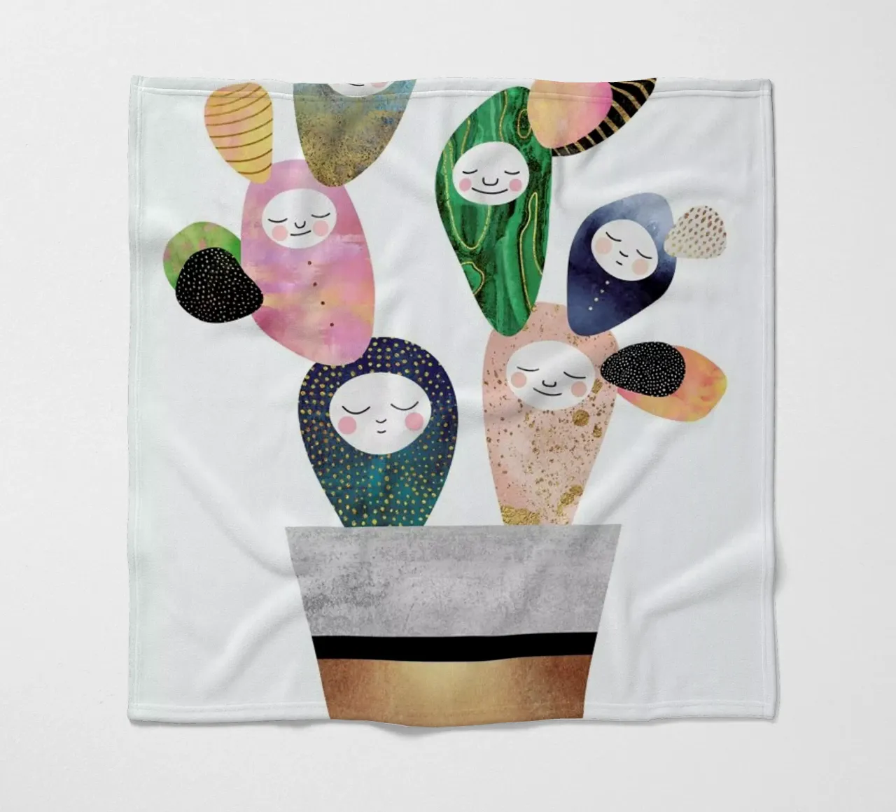 Sleepy Cactus coperta in pile da Elisabeth Fredriksson
