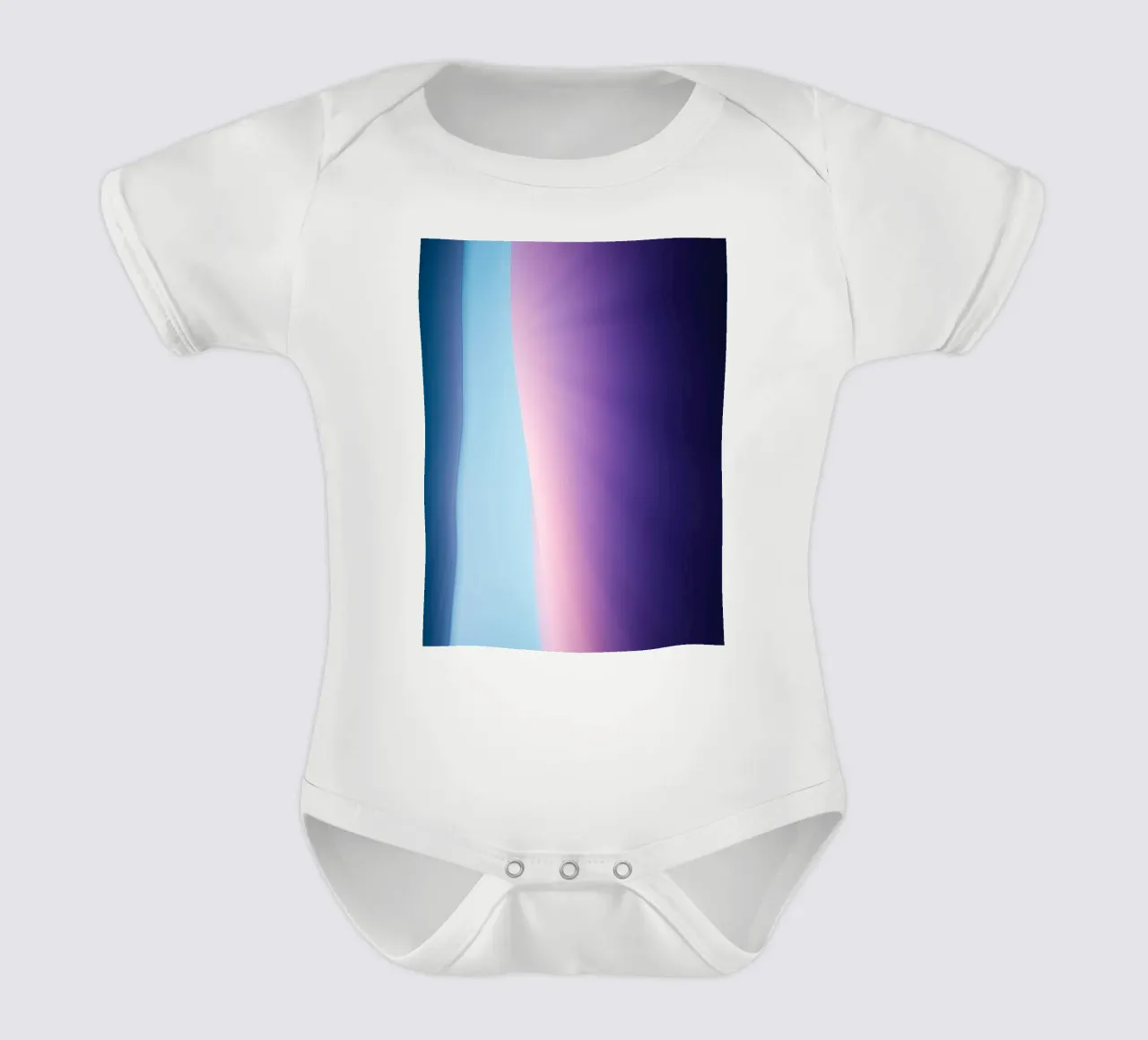 Levendig abstract ontwerp met zachte verlopen en licht babyrompertje korte mouwen van DesignDoodle