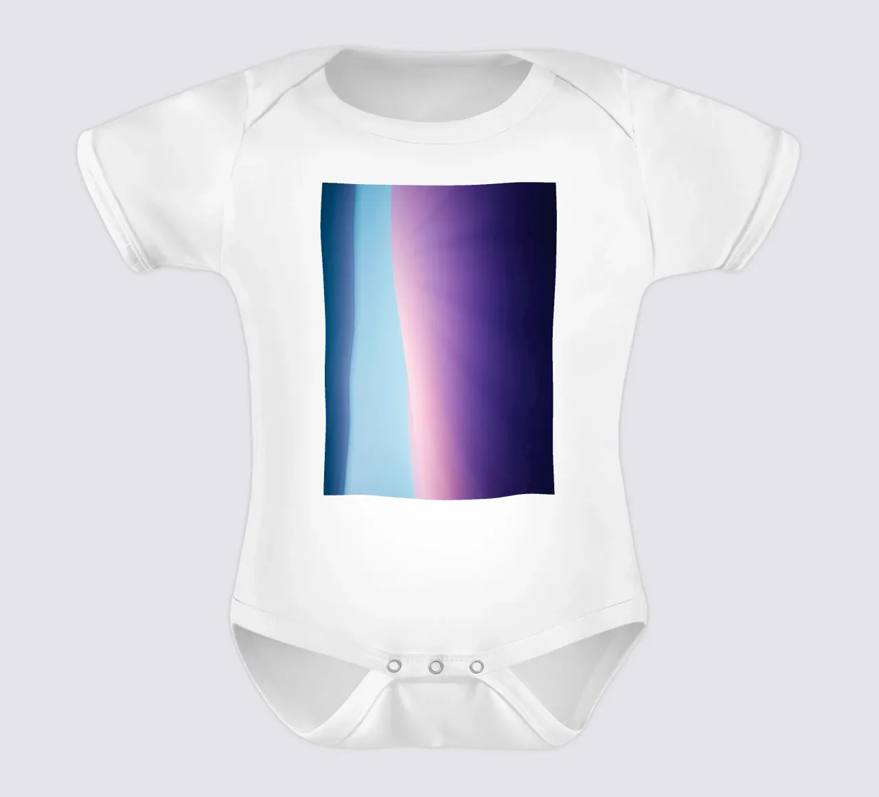 Levendig abstract ontwerp met zachte verlopen en licht babyrompertje korte mouwen van DesignDoodle