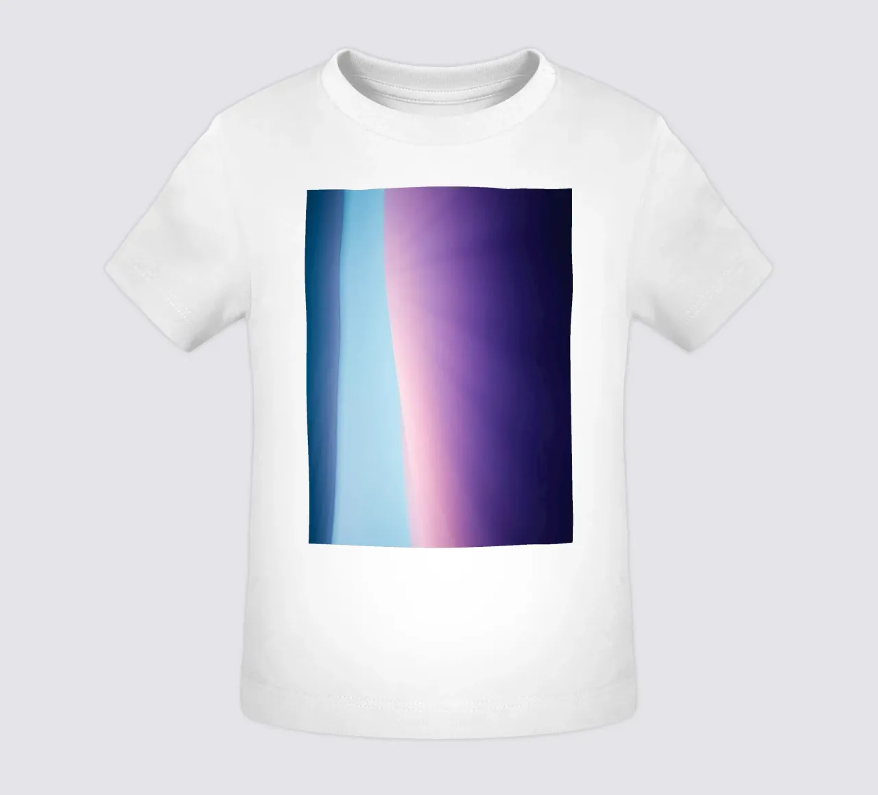 Vibrant abstract design featuring soft gradients and light baby t-shirt by DesignDoodle