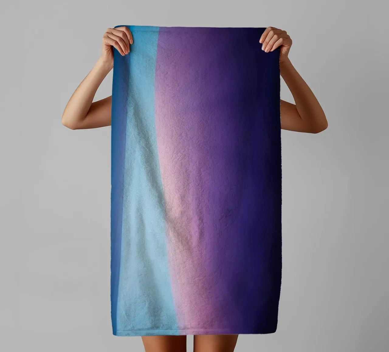 Vibrant abstract design featuring soft gradients and light towel by DesignDoodle