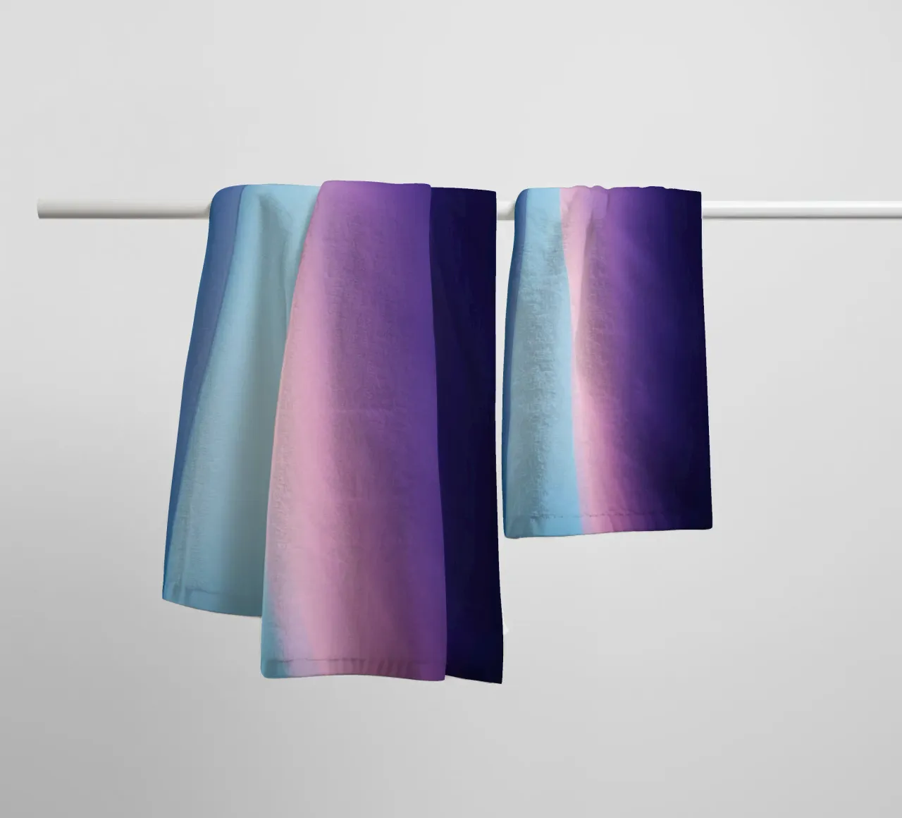 Vibrant abstract design featuring soft gradients and light towel by DesignDoodle