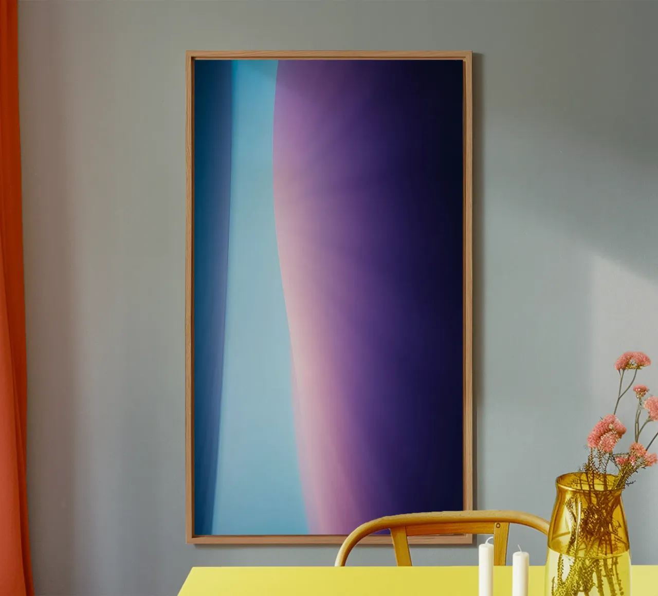 Lebendiges abstraktes Design mit weichen Farbverläufen und Licht Forex-Platte von DesignDoodle