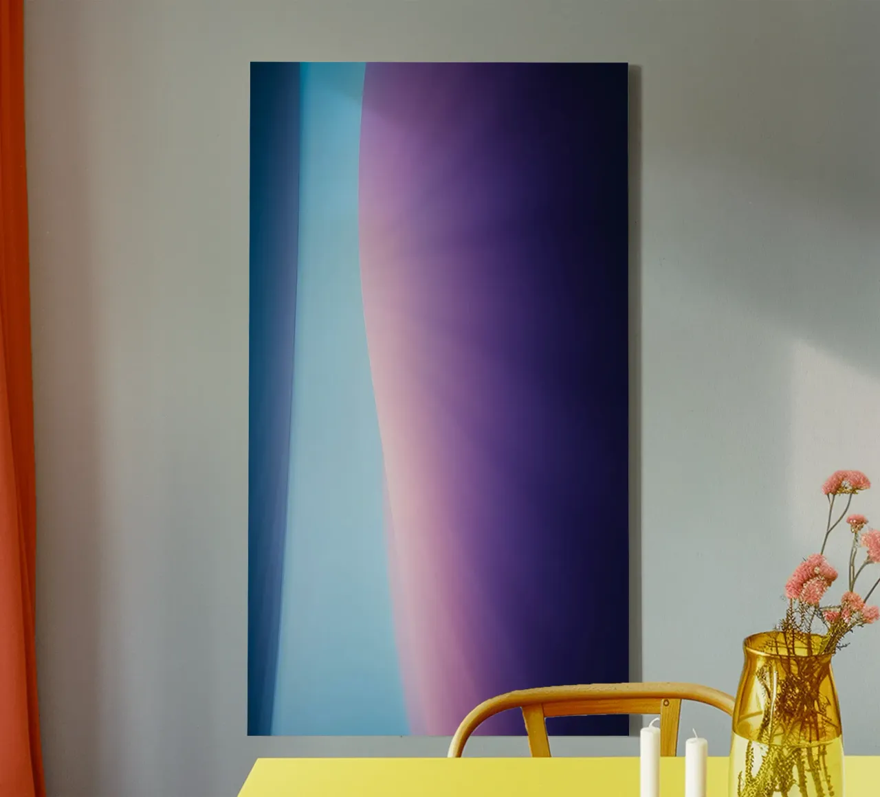 Vibrant abstract design featuring soft gradients and light canvas by DesignDoodle