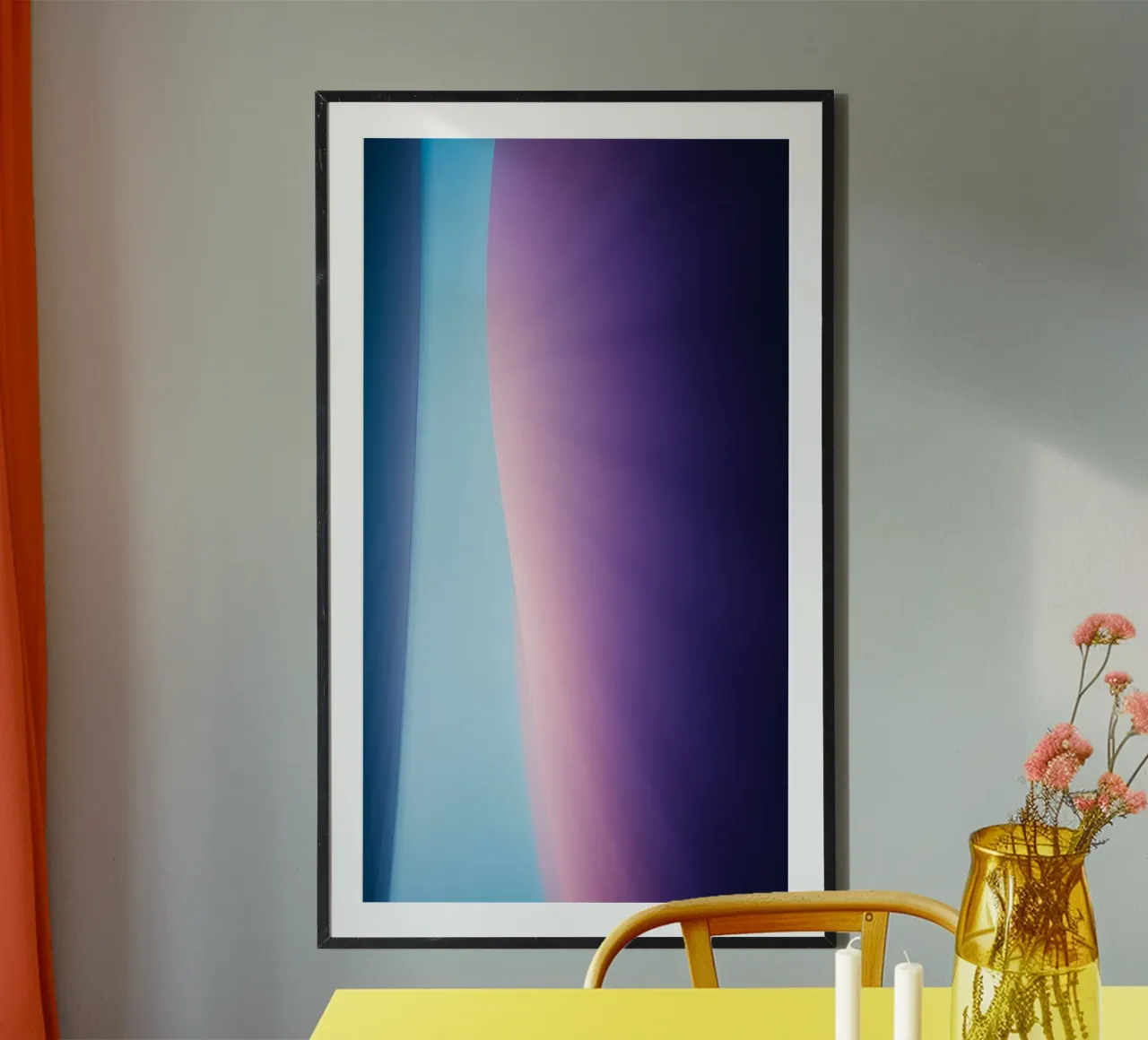 Levendig abstract ontwerp met zachte verlopen en licht hahnemühle van DesignDoodle