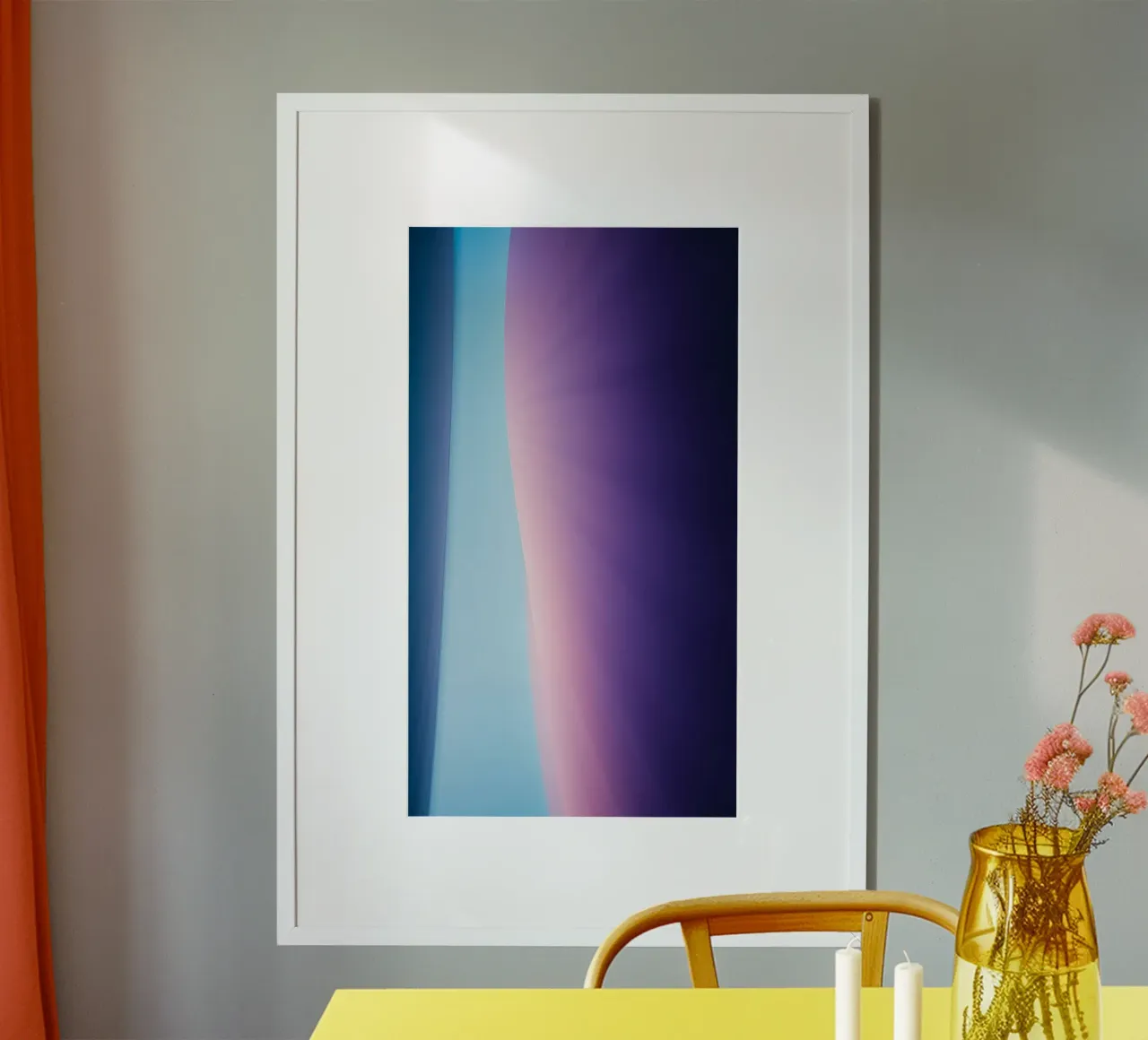 Levendig abstract ontwerp met zachte verlopen en licht hahnemühle van DesignDoodle