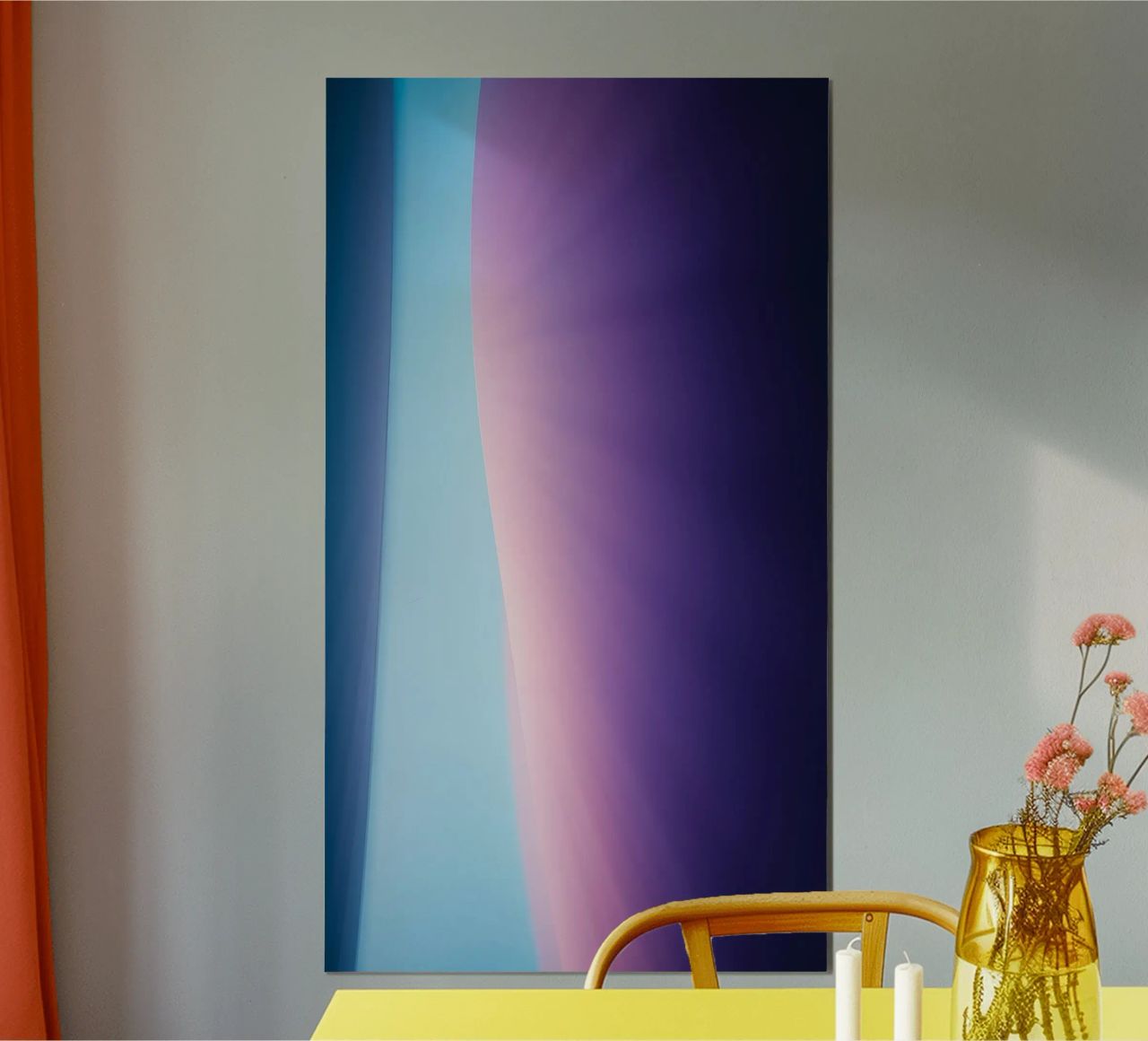 Lebendiges abstraktes Design mit weichen Farbverläufen und Licht Poster von DesignDoodle