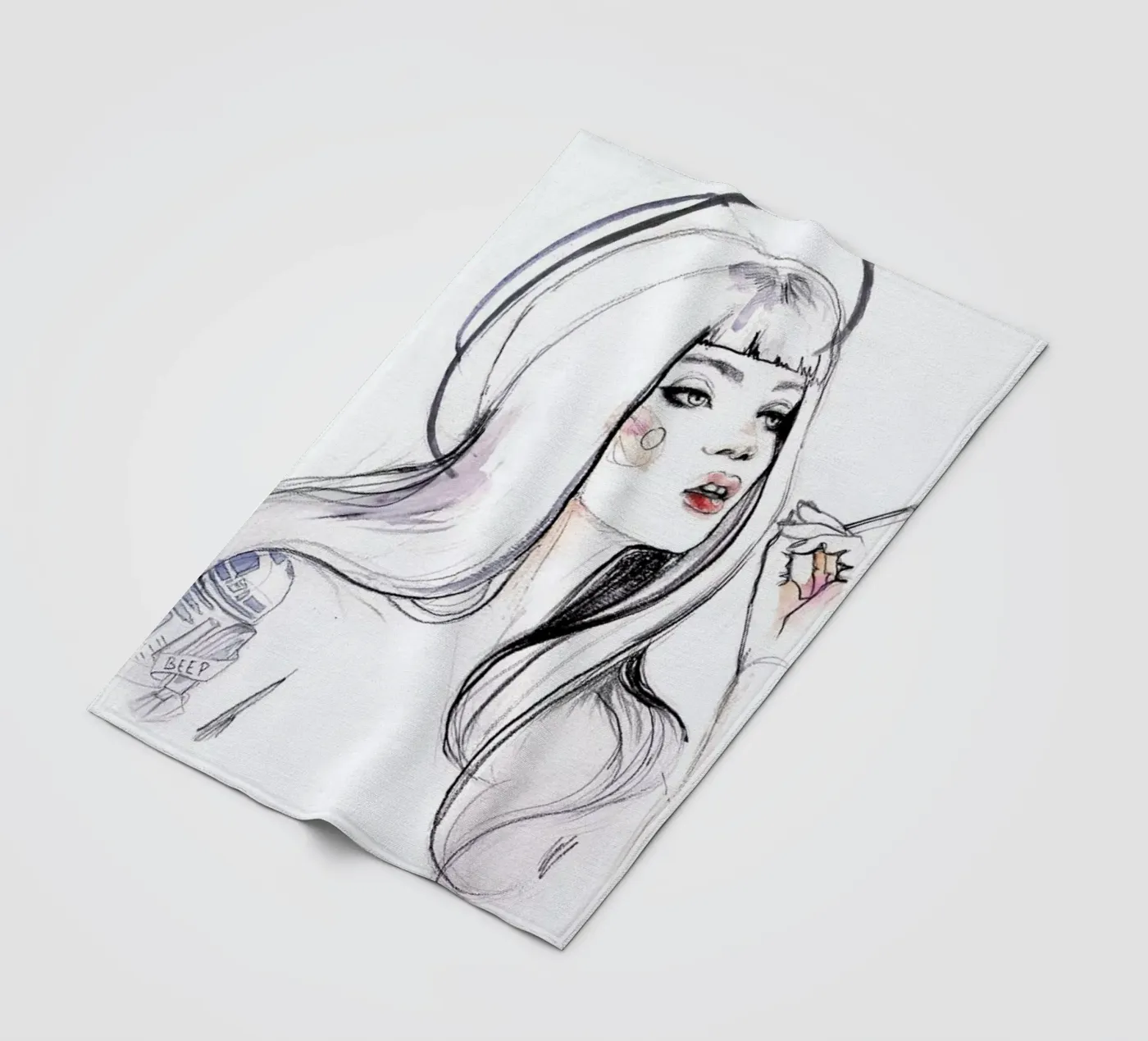 Beep fleecedeken van Ina Stanimirova