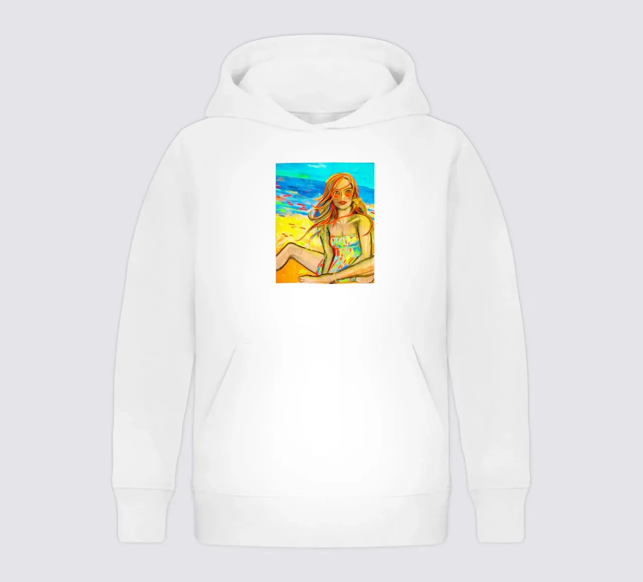 On the Beach Kinder Hoodie von Happy 😃 Art 🎨 by Christine Schnoell