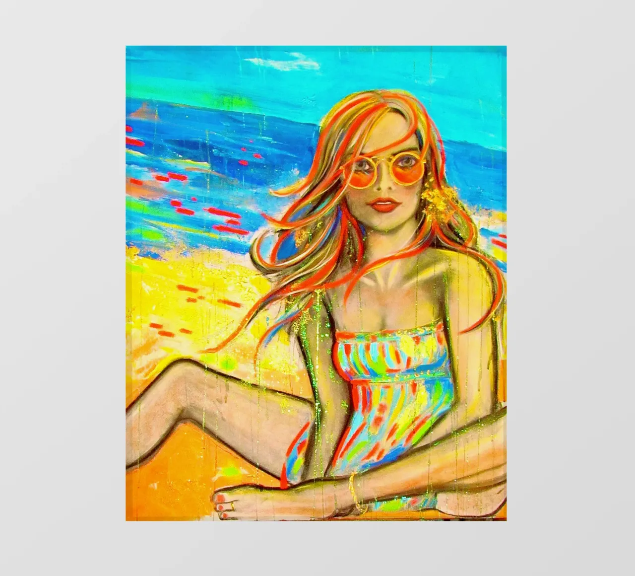 On the Beach photo wallpaper by Happy 😃 Art 🎨 by Christine Schnoell