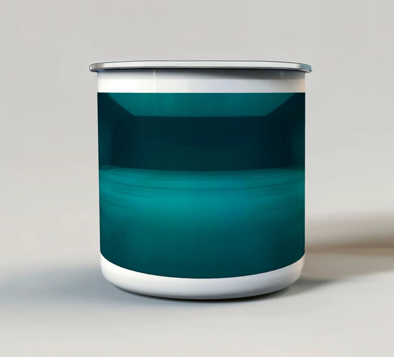 Levendige abstracte achtergrond met een rustige ruimte emaille mok van DesignDoodle