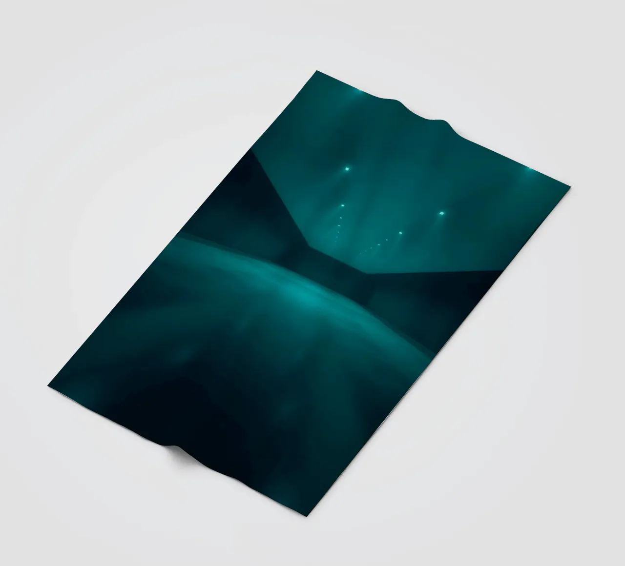 Vibrant abstract background featuring a tranquil space fleece blanket by DesignDoodle