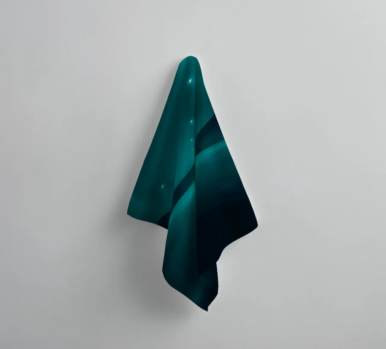 Lebendiger abstrakter Hintergrund mit einem ruhigen Raum Handtuch von DesignDoodle