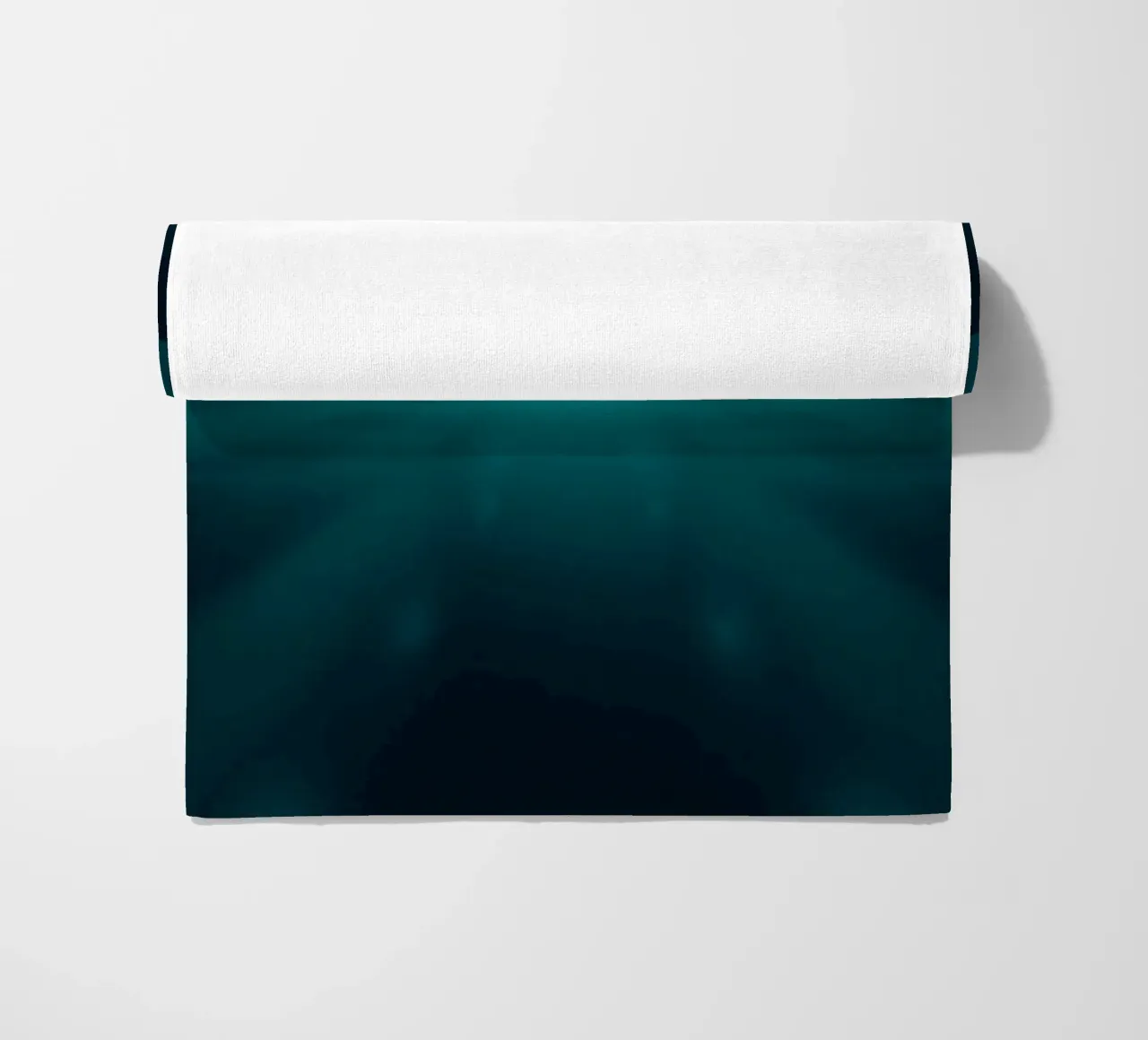 Vibrant abstract background featuring a tranquil space beach towel by DesignDoodle