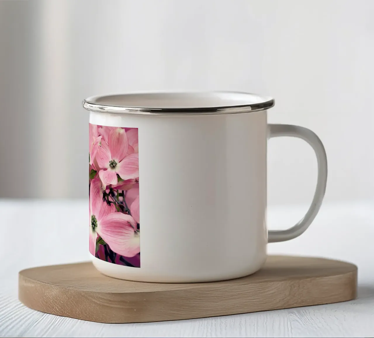 Pink tazza in smalto da Robin Delean