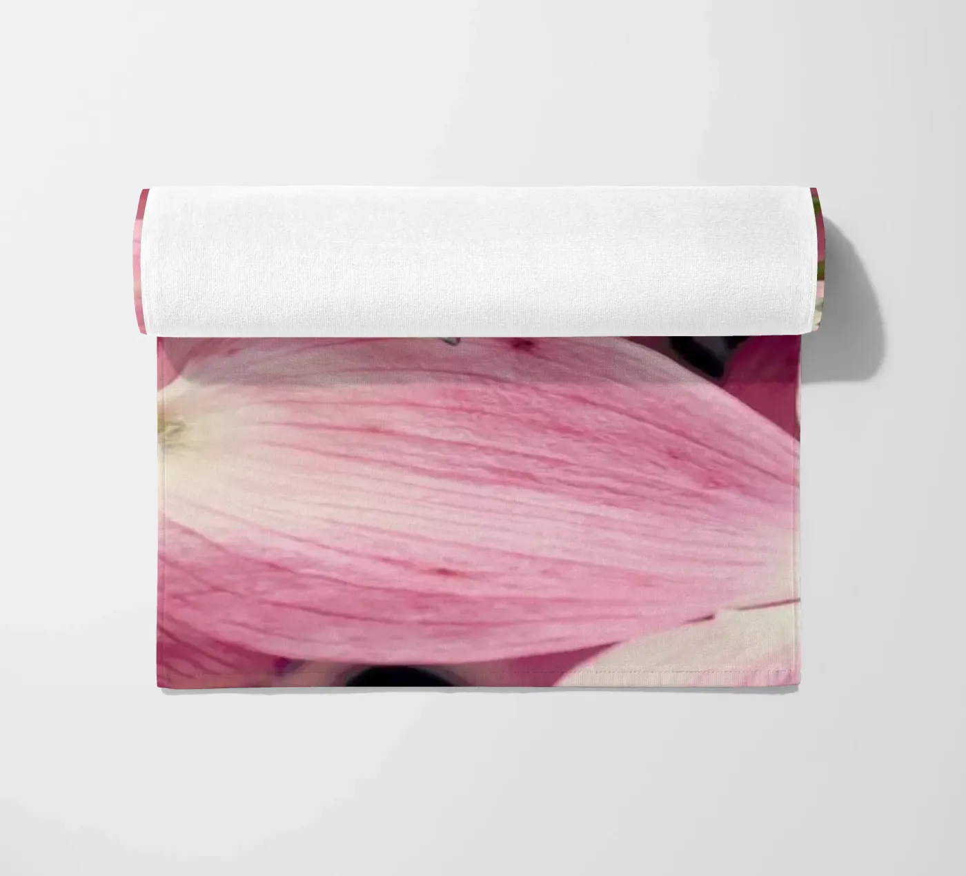 Pink beach towel by Robin Delean