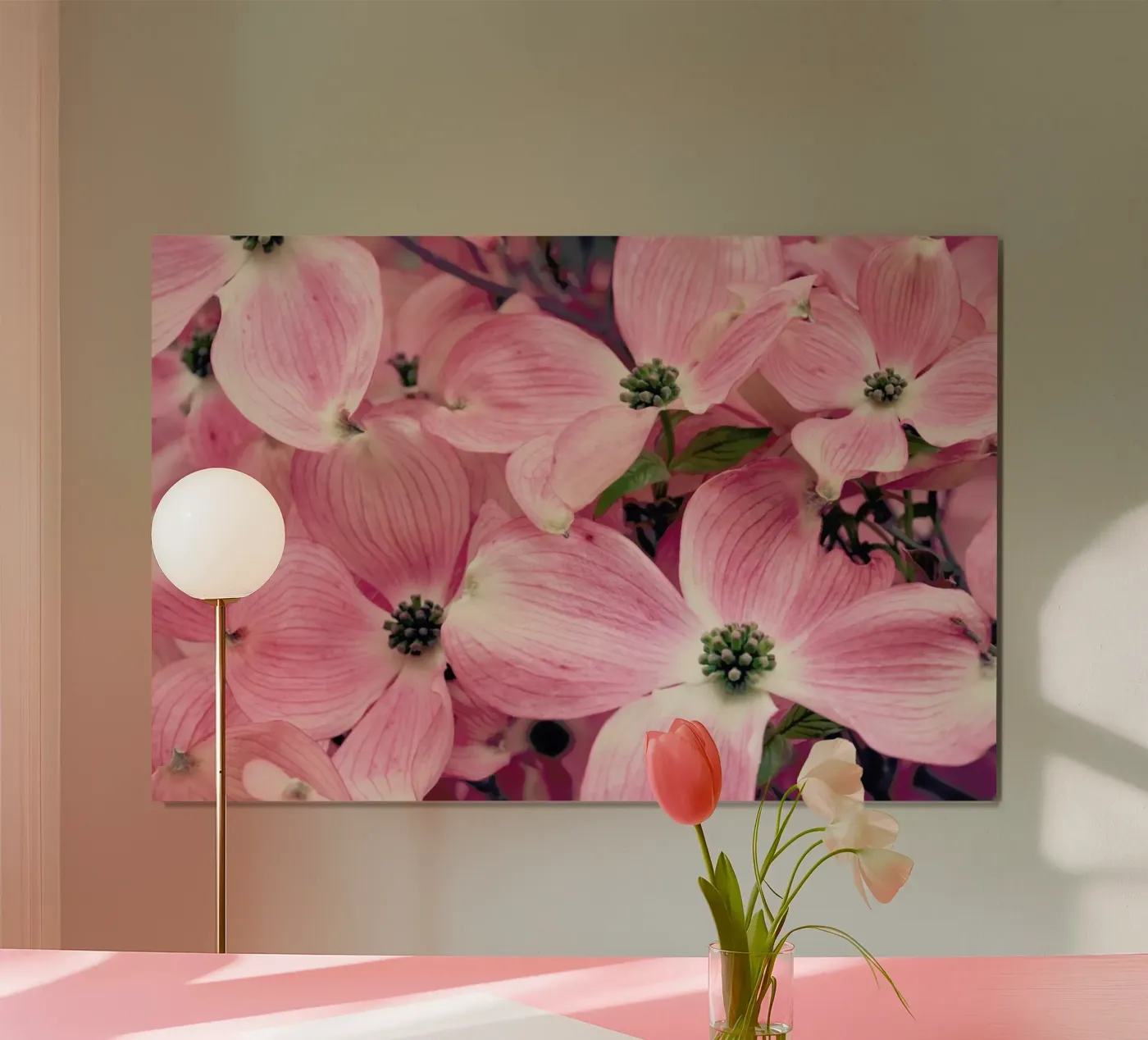 Pink poster van Robin Delean
