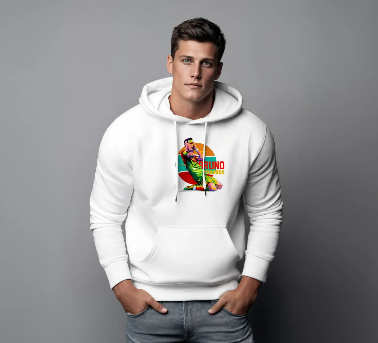 Bruno Fernandes felpa con cappuccio da WPAP MALANG