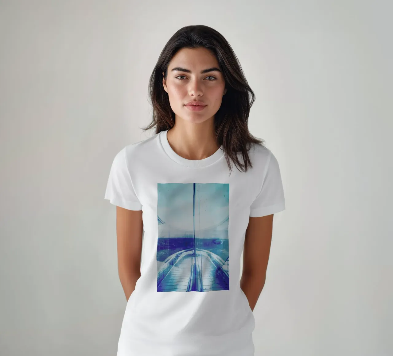 Reflection Blue t-shirt da Sattrup & Høst