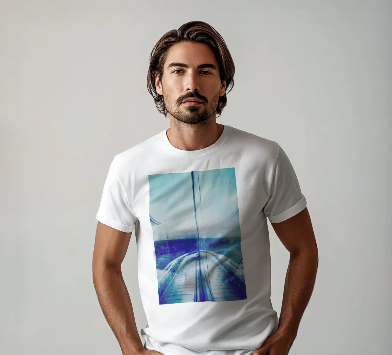 Reflection Blue t-shirt da Sattrup & Høst