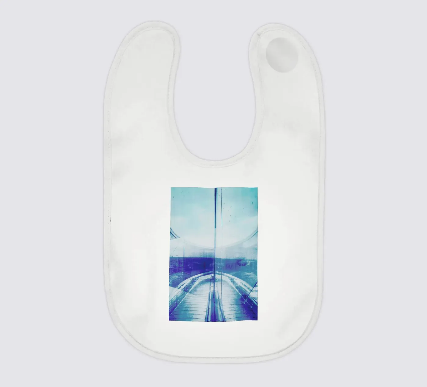 Reflection Blue baby bib by Sattrup & Høst